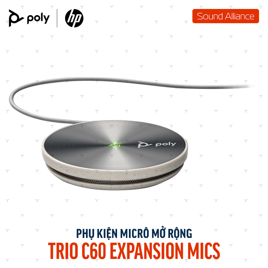  Bộ micrô mở rộng cho điện thoại Poly Trio C60 (85X02AA) 