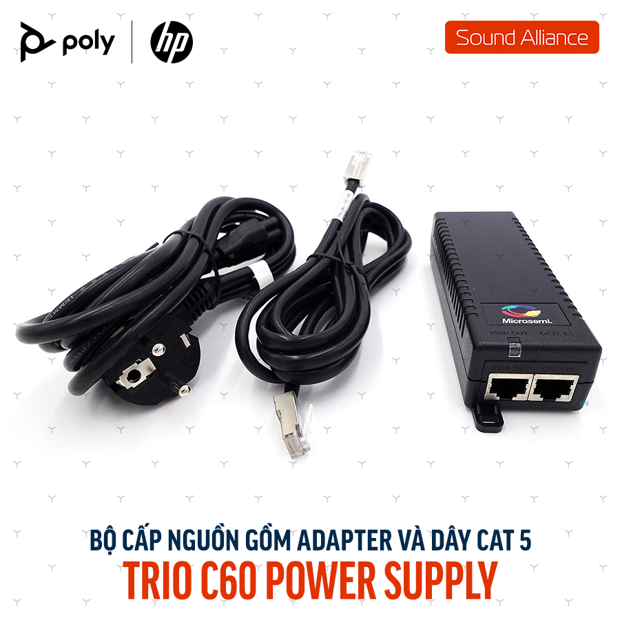  Bộ nguồn kèm cáp CAT 5 cho Poly Trio C60 (85X03AA) 