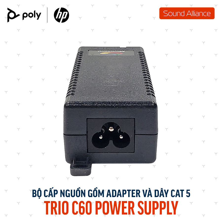 85x03aa Bộ nguồn kèm cáp CAT 5 cho Poly Trio C60 (85X03AA) – Sound Alliance
