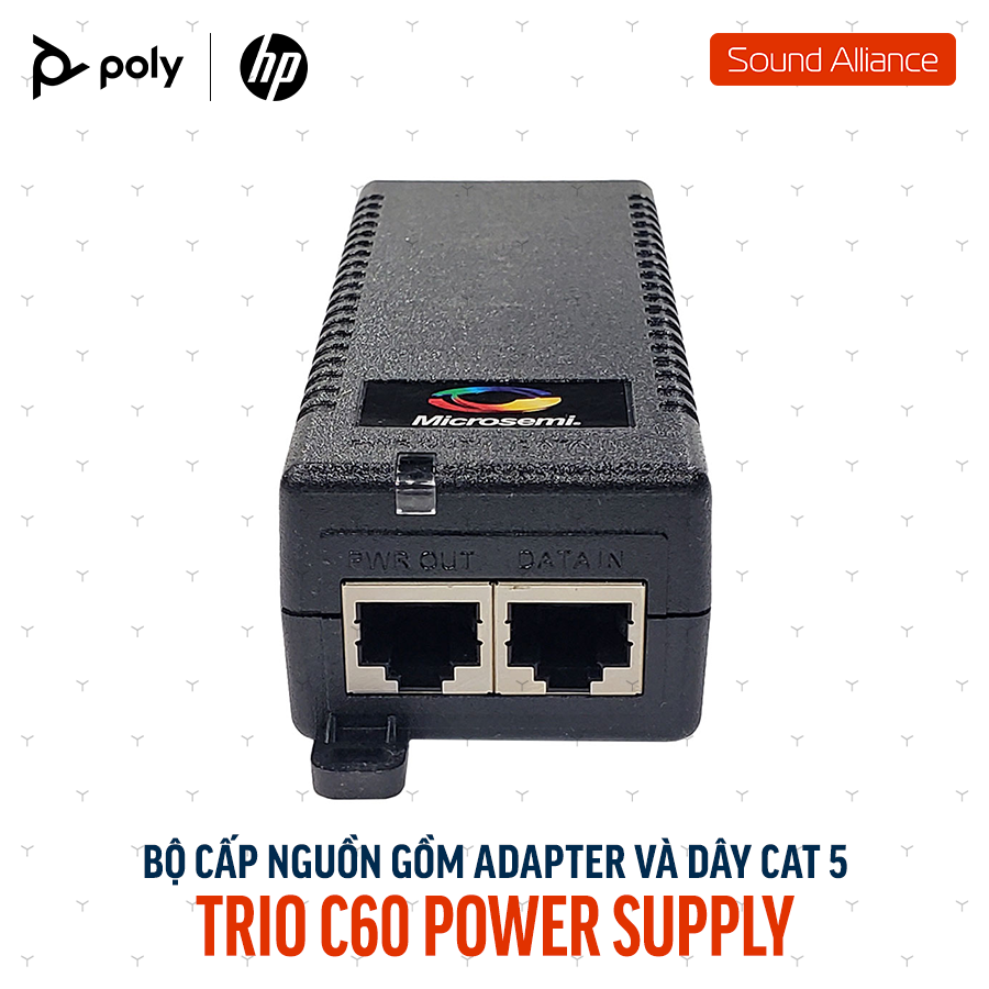  Bộ nguồn kèm cáp CAT 5 cho Poly Trio C60 (85X03AA) 