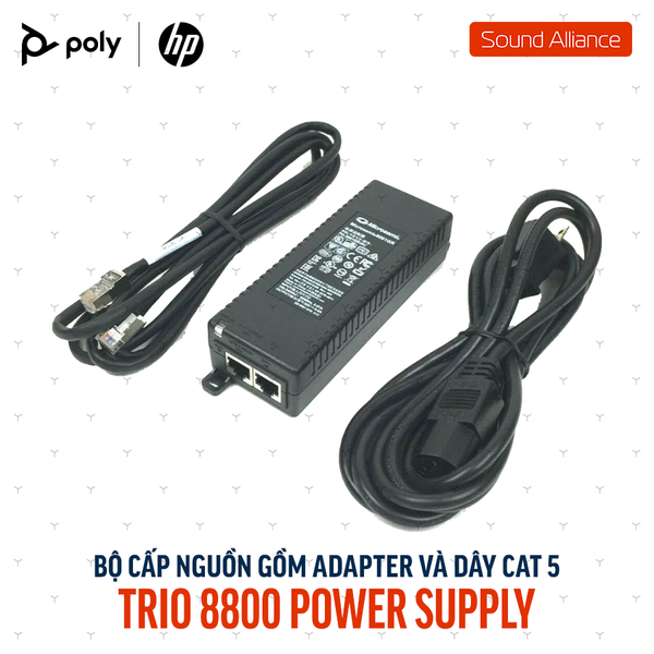  Bộ nguồn kèm cáp CAT 5 cho Poly RealPresence Trio 8800 (85W88AA) 