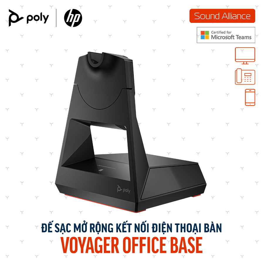  Thiết bị Adapter chứng nhận Microsoft Poly Voyager Office Base AW6U3AA 
