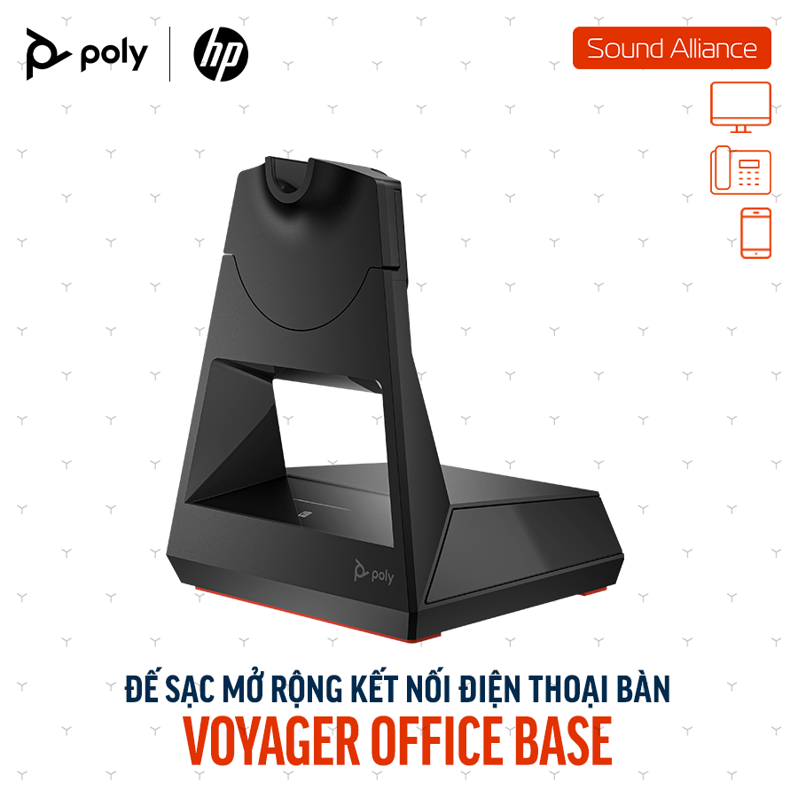  Thiết bị Adapter Bluetooth để bàn Poly Voyager Office Base (AW6U1AA) 