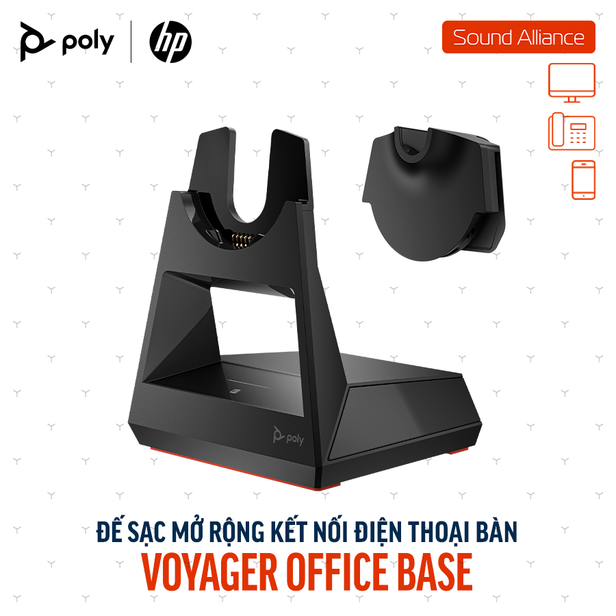  Thiết bị Adapter Bluetooth để bàn Poly Voyager Office Base (AW6U1AA) 