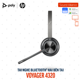  Tai nghe Bluetooth hai bên tai Poly Voyager 4320 UC (77Z31AA) 