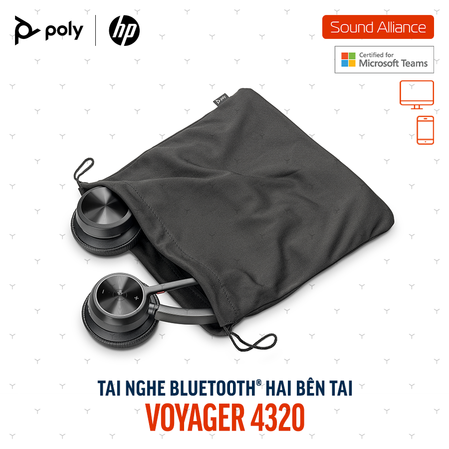  Tai nghe Bluetooth Poly Voyager 4320 Microsoft Teams (77Y98AA) 