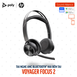  Tai nghe ANC Bluetooth Poly Voyager Focus 2 UC & đế sạc (77Y86AA) 