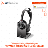  Tai nghe không dây chống ồn cao cấp Poly Voyager Focus 2 UC 