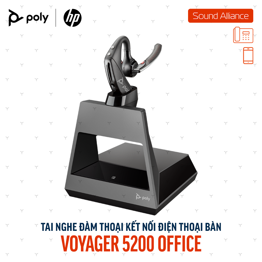  Tai nghe đàm thoại Poly Voyager 5200 Office (8R712AA#UUF) 