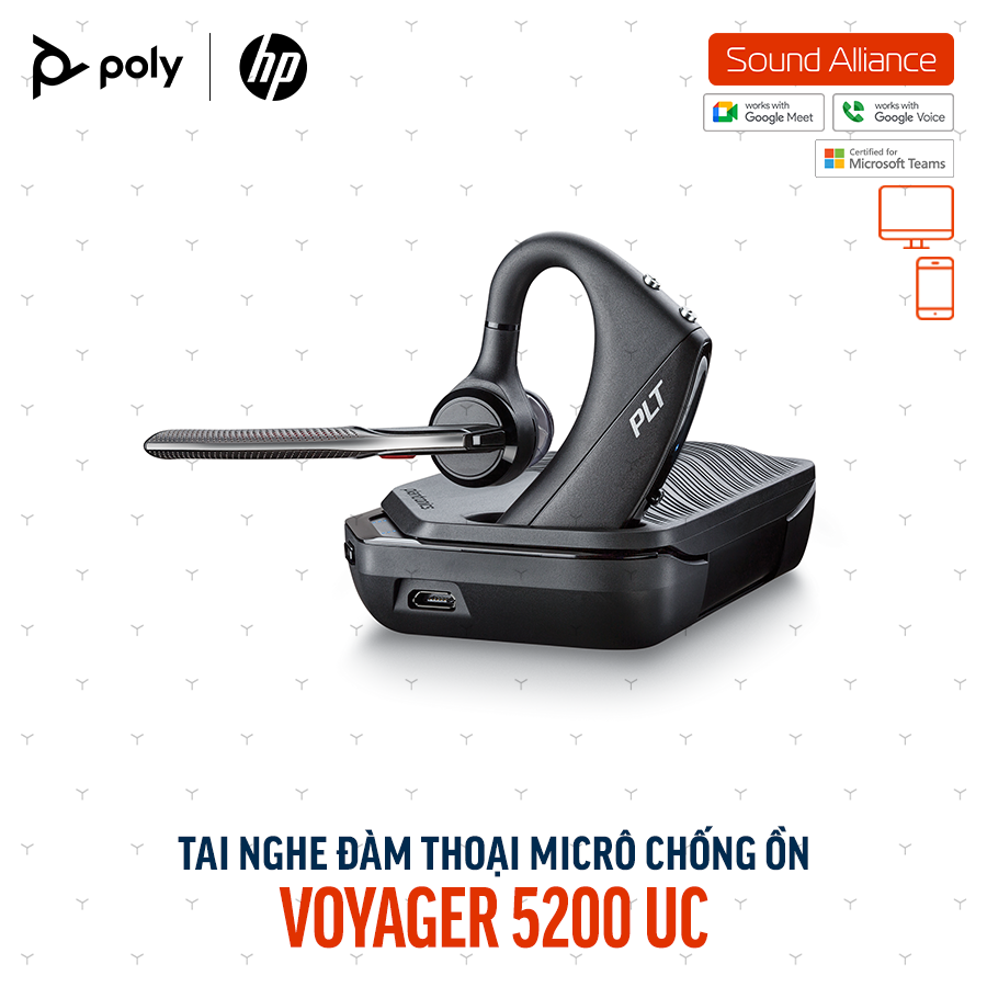  Tai nghe đàm thoại Poly Voyager 5200 UC (7K2F3AA) 