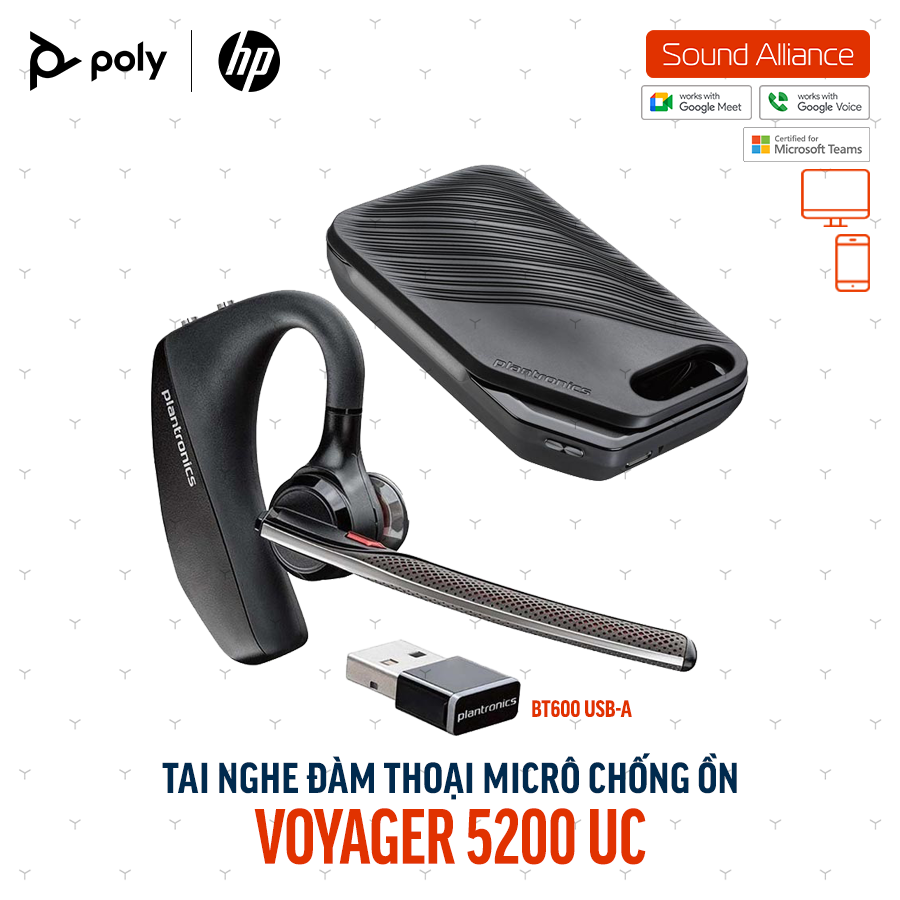  Tai nghe đàm thoại Poly Voyager 5200 UC (7K2E1AA) 