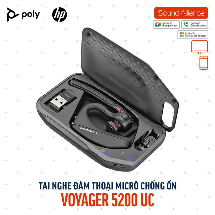  Tai nghe đàm thoại Poly Voyager 5200 UC (7K2F3AA) 