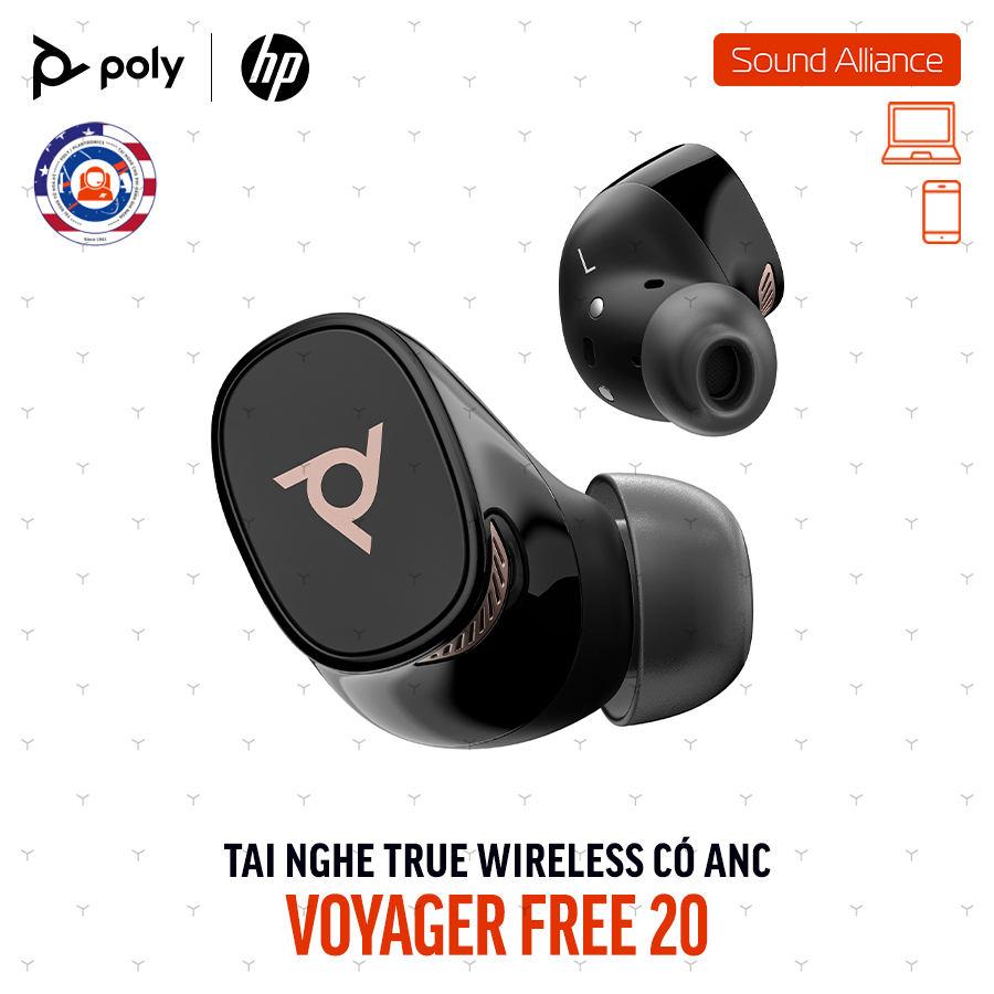  Tai nghe nhét tai True Wireless Poly Voyager Free 20 (A28PTAA) 