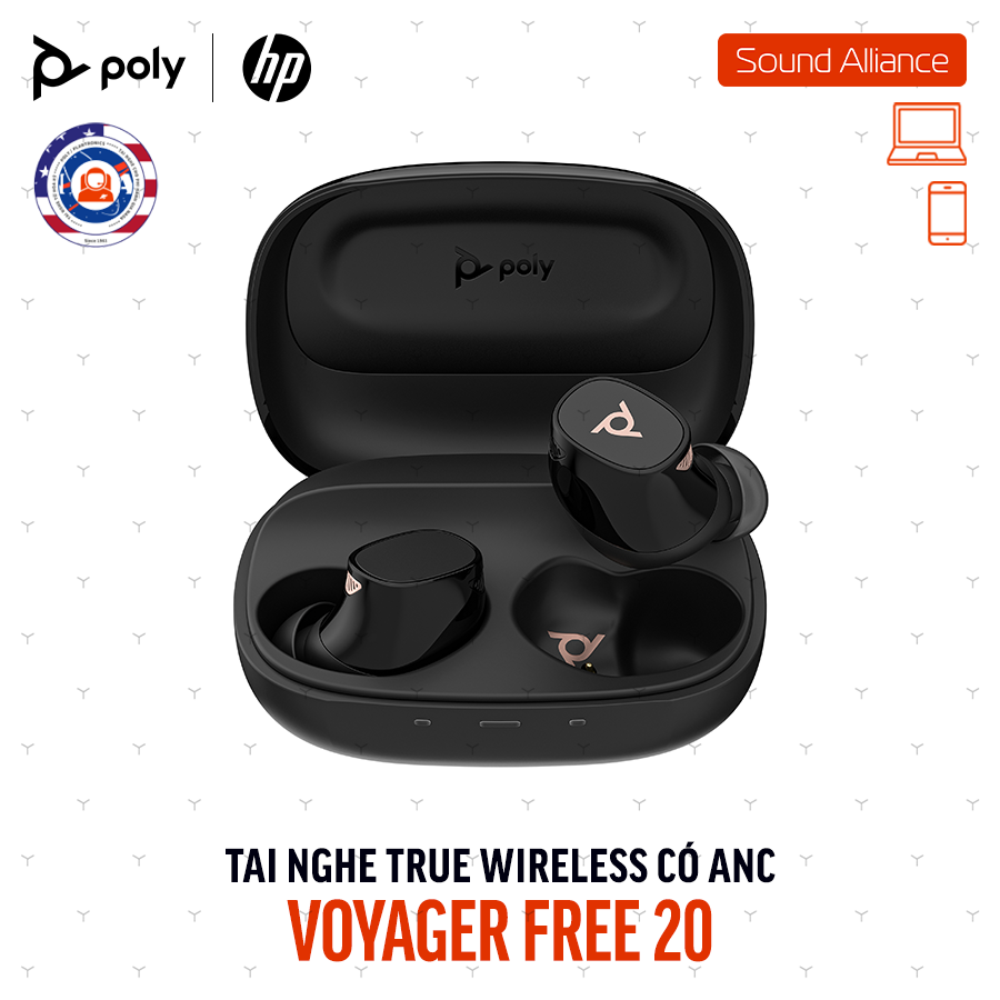  Tai nghe nhét tai True Wireless Poly Voyager Free 20 (A28PTAA) 