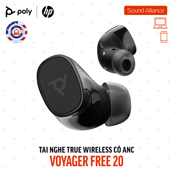  Tai nghe nhét tai True Wireless Poly Voyager Free 20 (A28PVAA) 