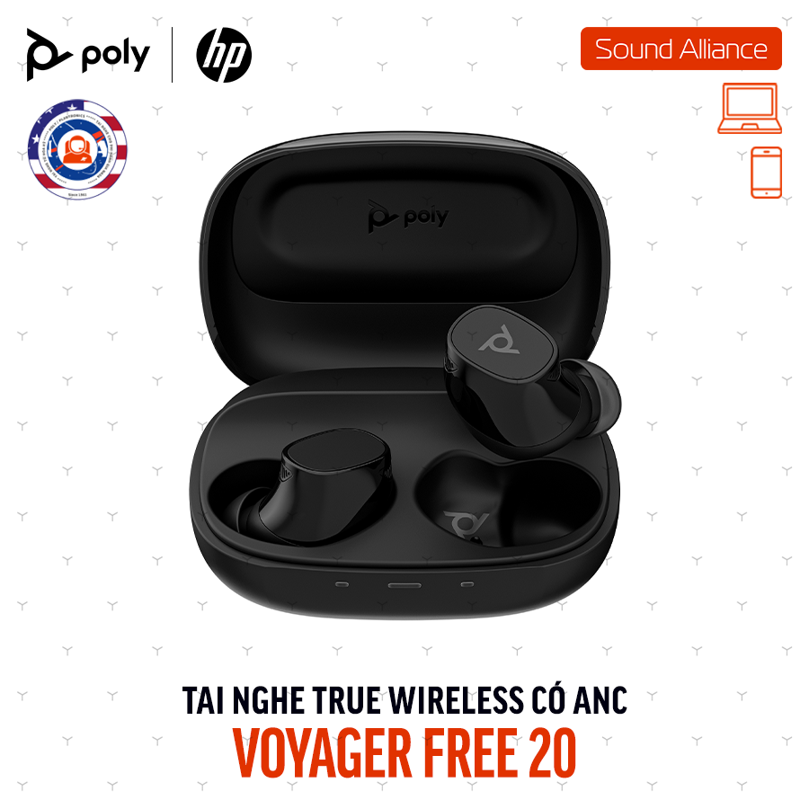  Tai nghe nhét tai True Wireless Poly Voyager Free 20 (A28PVAA) 