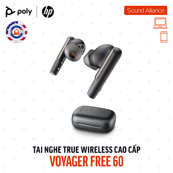  Tai nghe nhét tai True Wireless Poly Voyager Free 60 (7Y8M2AA) 