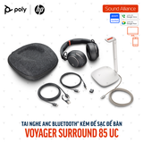  Tai nghe không dây ANC cao cấp Poly Voyager Surround 85 UC (8G7T7AA) 