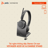  Tai nghe không dây Stereo On-ear Poly Voyager 4220 UC 