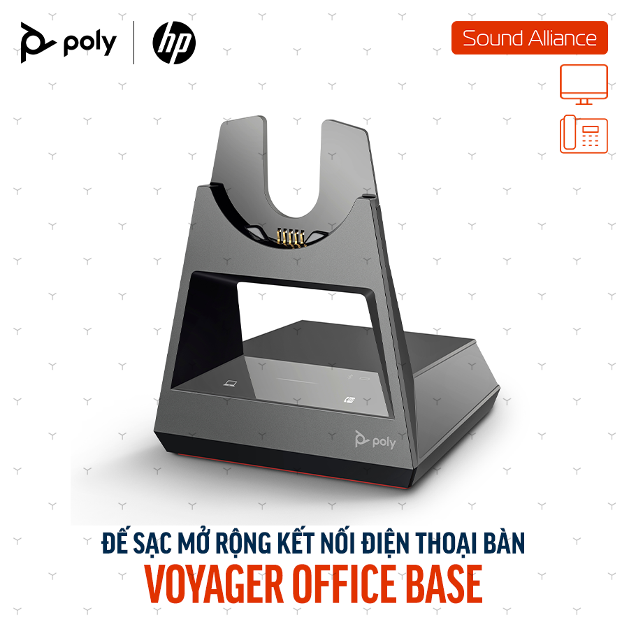  Thiết bị Adapter Bluetooth để bàn Poly Voyager Office Base (786C9AA) 