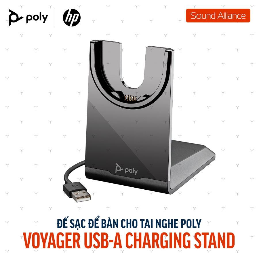  Đế sạc để bàn cho tai nghe Poly Voyager USB-A Charging Stand (783R6AA) 