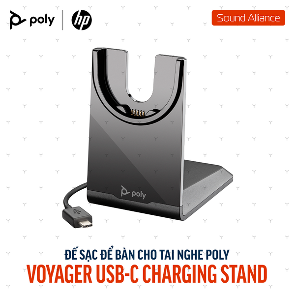  Đế sạc để bàn cho tai nghe Poly Voyager USB-C Charging Stand (783R7AA) 