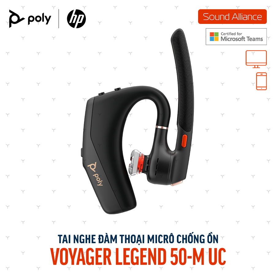  Tai nghe đàm thoại không dây Poly Voyager Legend 50-M UC (AJ8V4AA) 