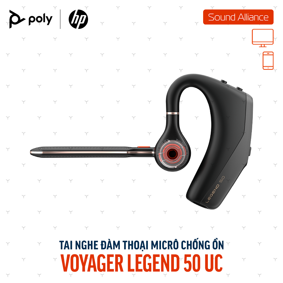  Tai nghe đàm thoại không dây Poly Voyager Legend 50 UC (AT9M9AA) 