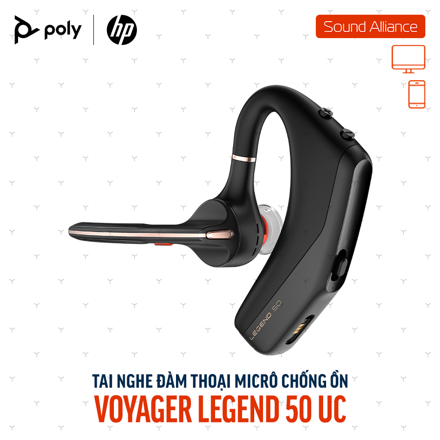  Tai nghe đàm thoại không dây Poly Voyager Legend 50 UC (AT9M9AA) 