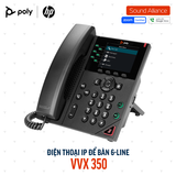  Điện thoại IP để bàn 6-line Poly VVX 350 (89B72AA#AB2) 