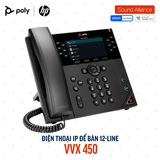  Điện thoại IP để bàn 12-line Poly VVX 450 (89B76AA#ABA) 