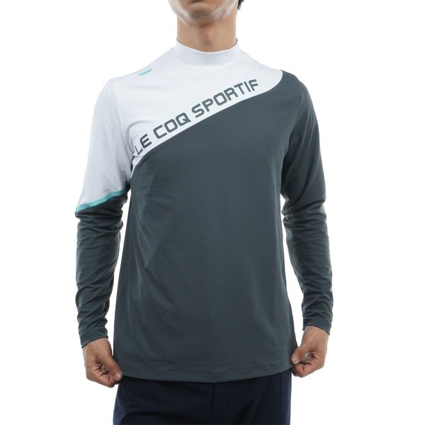 Áo dài tay cổ 3P le coq golf Nam QGMUJB23-GY00