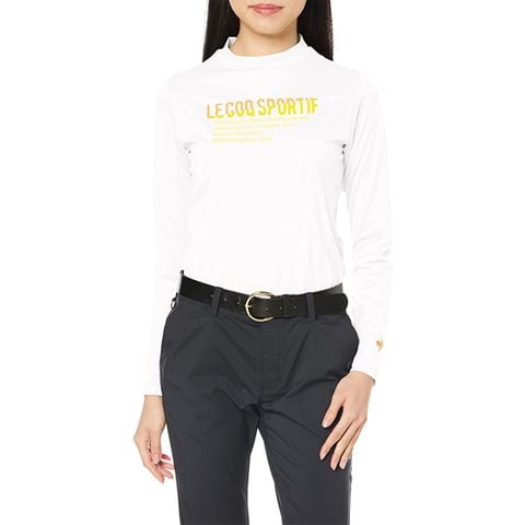 Áo dài tay cổ 3P le coq golf Nữ QGWTJB01-WH00