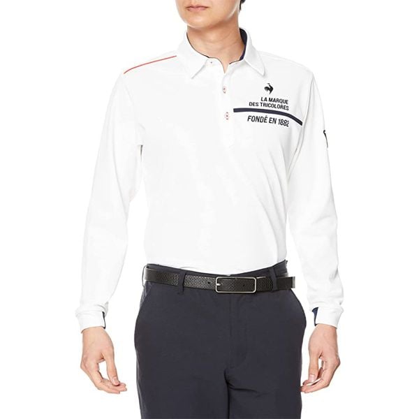 Áo dài tay có cổ le coq golf Nam - QGMVJB00-WH00 