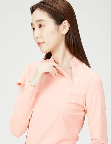 Áo dài tay cổ 3P le coq golf Nữ QGWUJB10-PK00