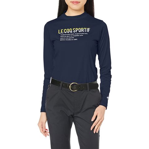 Áo dài tay cổ 3P le coq golf Nữ QGWTJB01-NV00