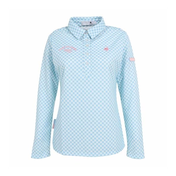  Áo dài tay có cổ le coq golf nữ - QGWVJB02V-BL00 
