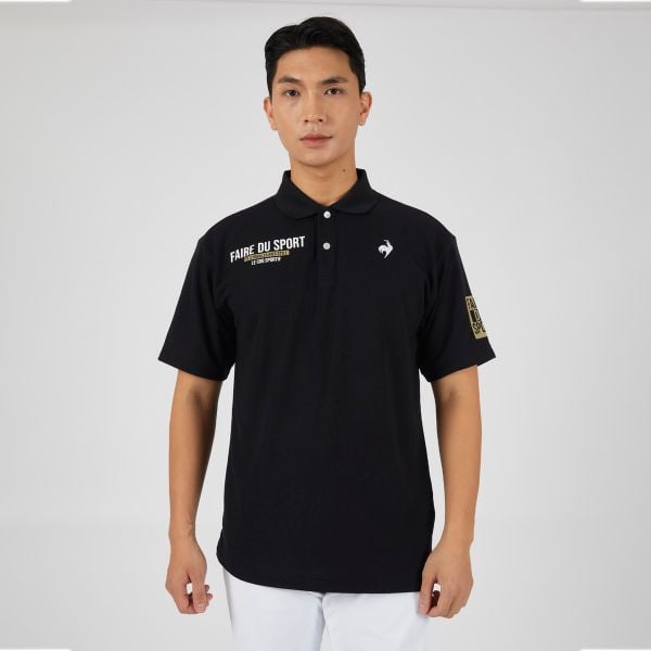  Áo Polo le coq sportif nam QMMXJA96AV-BK 