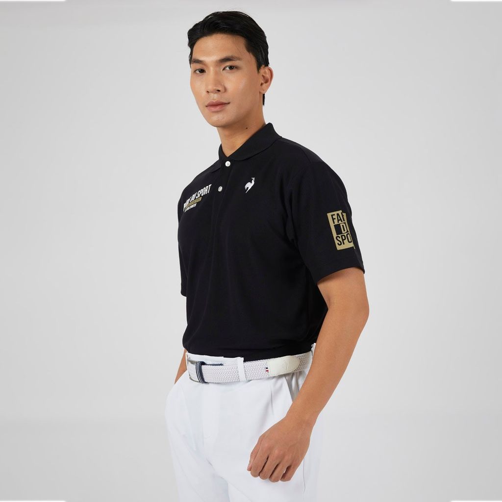 Áo Polo le coq sportif nam QMMXJA96AV-BK