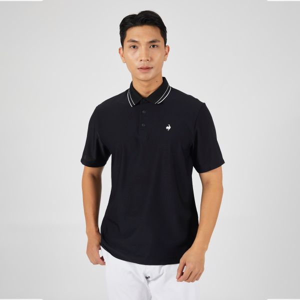 Áo Polo le coq golf Nam GP221MTS51-BLCK