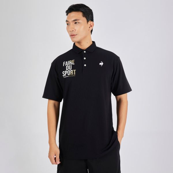  Áo Polo le coq sportif nam QMMXJA95AV-BK 