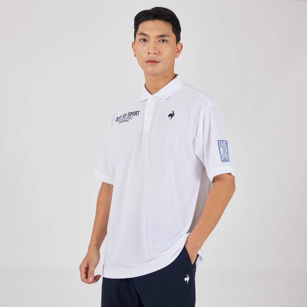 Áo Polo le coq sportif nam QMMXJA96AV-WH