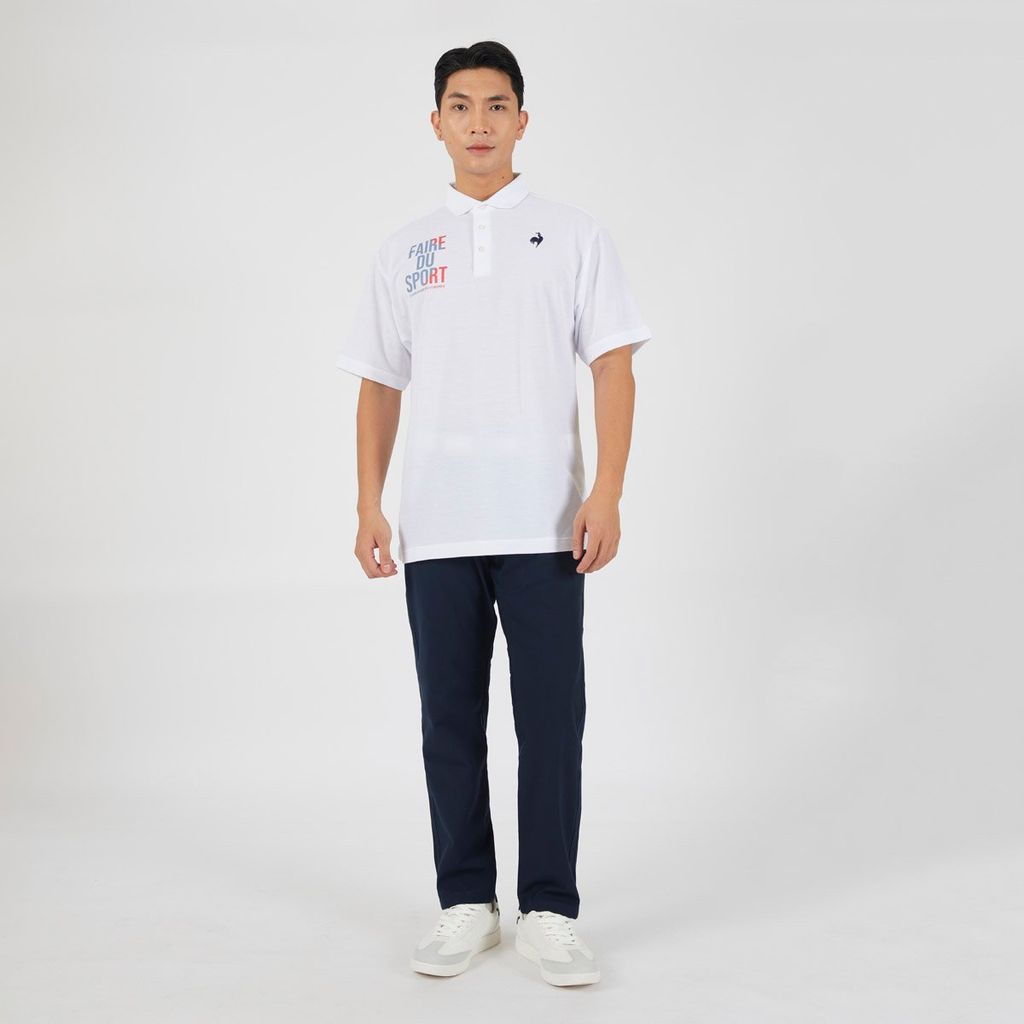 Áo Polo le coq sportif nam QMMXJA95AV-WH