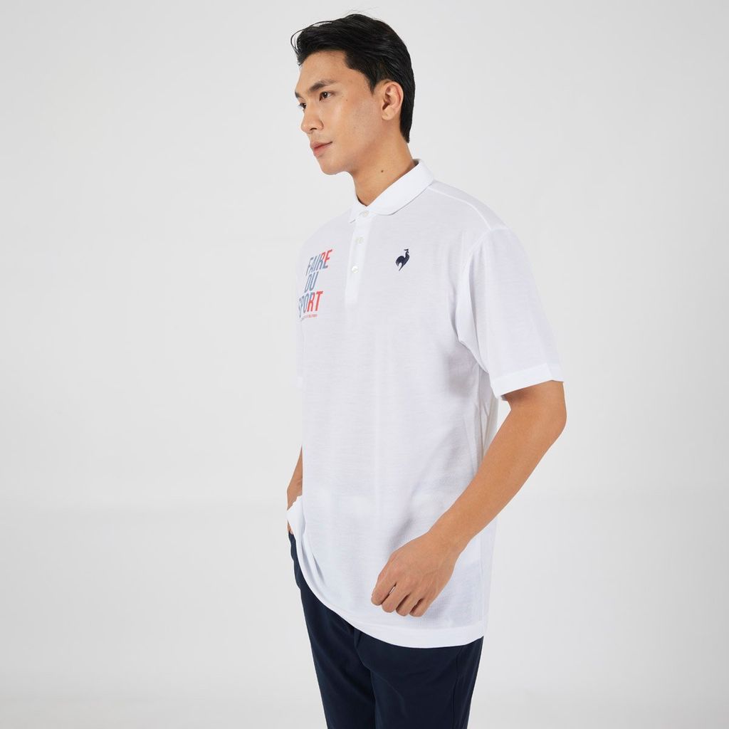 Áo Polo le coq sportif nam QMMXJA95AV-WH