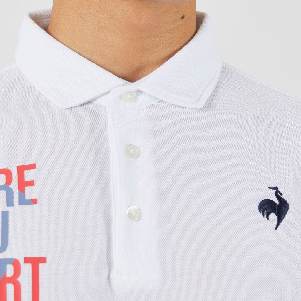 Áo Polo le coq sportif nam QMMXJA95AV-WH