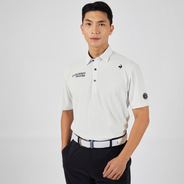  Áo Polo le coq golf nam QGMXJA07V-WH00 