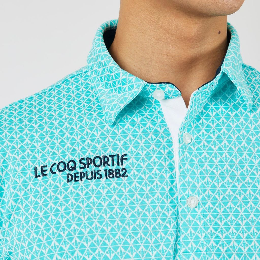 Áo Polo le coq golf nam QGMXJA07V-GR00