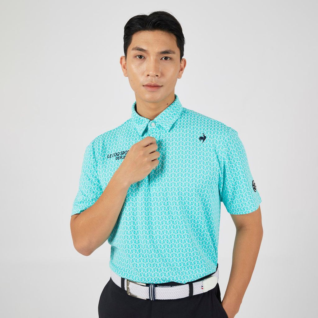 Áo Polo le coq golf nam QGMXJA07V-GR00
