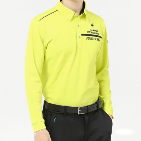 Áo dài tay có cổ le coq golf Nam QGMVJB00-LM00