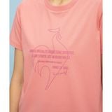  Áo T-Shirt le coq sportif nữ - QMWVJA01V-PK 